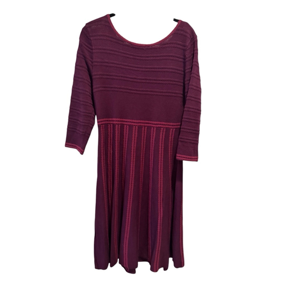 Dressbarn Burgundy Sweater Dress Size M (8-10)